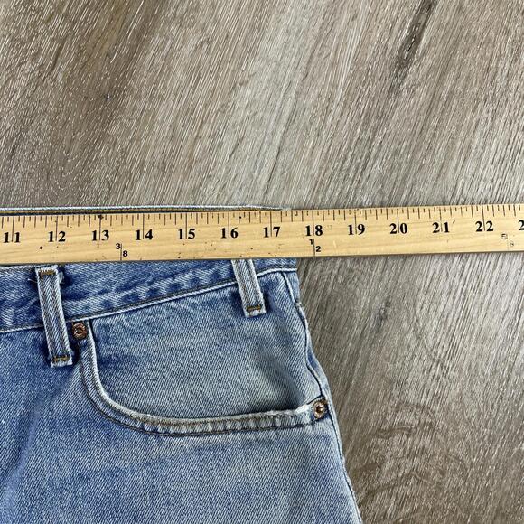 Vintage Levi's 550 Blue Jeans Men's 36 X 30 Distressed Light Wash Fade Relaxed - Picture 10 of 12